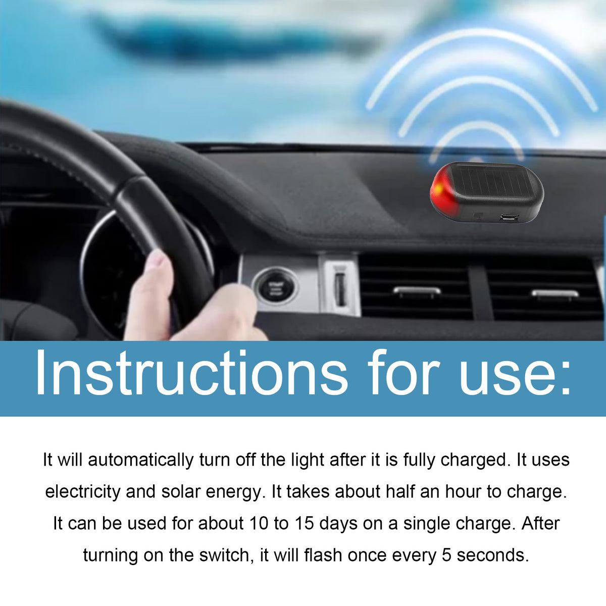 Compact Winter Windshield Anti-Frost Device