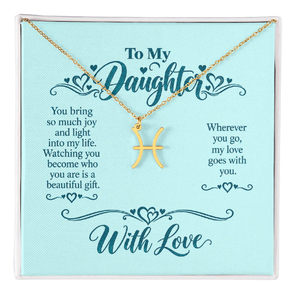 Zodiac Necklace for Daughter