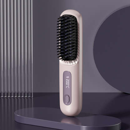 Home or Travel Wireless & Rechargeable Straightener, Digital Adjustable Styling Tool