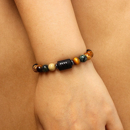 Natural Stone Beaded Tiger Eye Choose your Zodiac Sign | Attract Abundance Bracelet