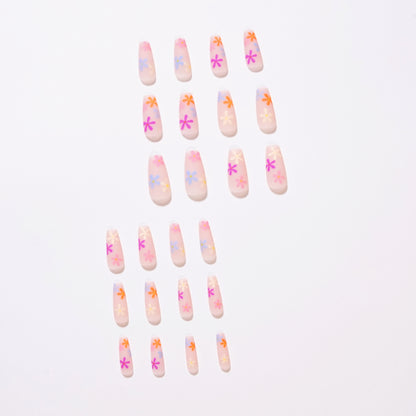 Rainbow Sunflower Wearable Nail Patch