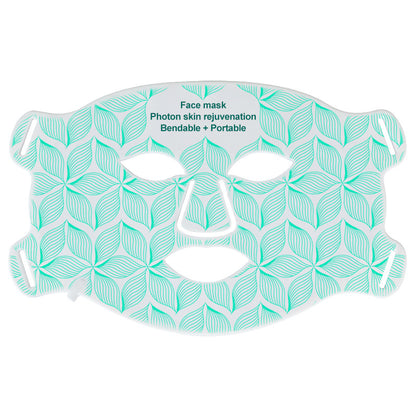 Skin rejuvenating facial mask LED household silicone beauty mask eight color photon spectrum silicone large row lamp