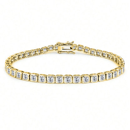 3 mm Square Zirconia Tennis Bracelet