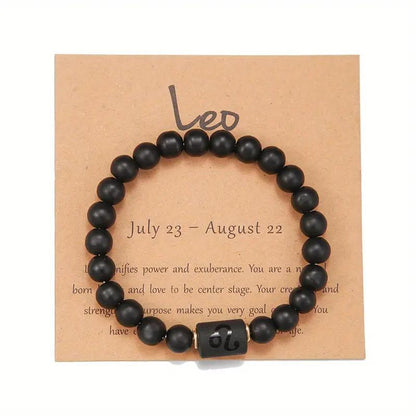 Natural Stone Beaded Tiger Eye Choose your Zodiac Sign | Attract Abundance Bracelet