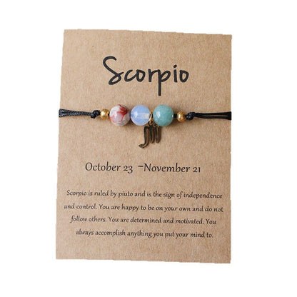 Natural Stone Beaded Tiger Eye Choose your Zodiac Sign | Attract Abundance Bracelet