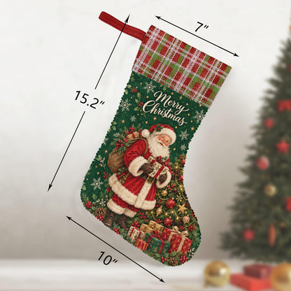 Merry Christmas Reversible Sequin Stocking