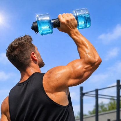 2.2L Dumbbell-Shaped Sports Water Bottle