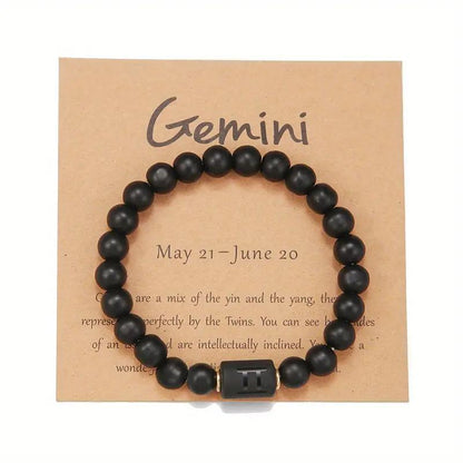 Natural Stone Beaded Tiger Eye Choose your Zodiac Sign | Attract Abundance Bracelet