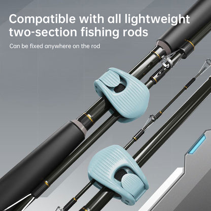 Universal Fishing Rod Holder: Multi-Function Binder Clip with Double Lock, Sponge Pad