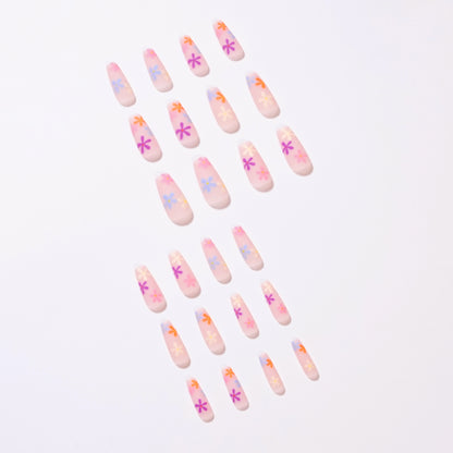 Rainbow Sunflower Wearable Nail Patch