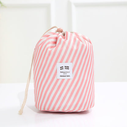 Round Make-up Accessories or Toiletries Bag On-the-Go or for Travel