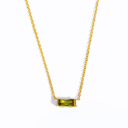 Natural Birth Stone Necklace - Twelve Months