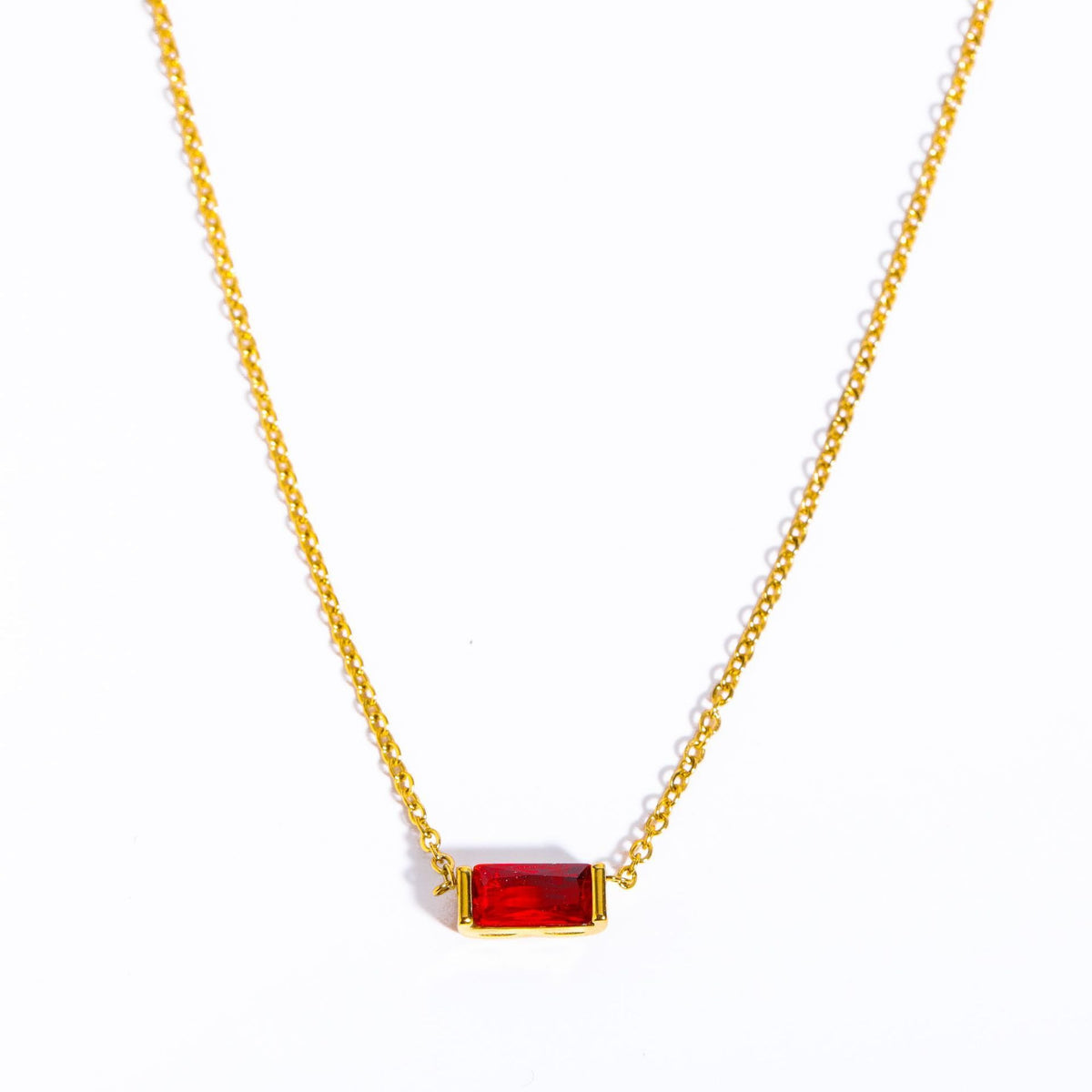 Natural Birth Stone Necklace - Twelve Months