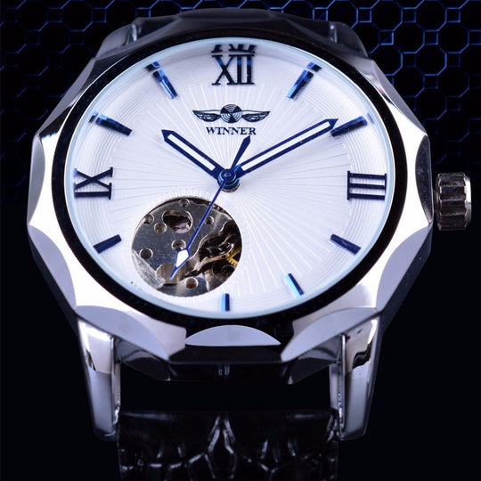 WINNER Men’s Open Heart Mechanical Watch