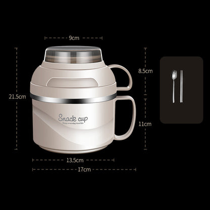 Double-Layer Large-Capacity On-The-Go Lunch Box Bento Box
