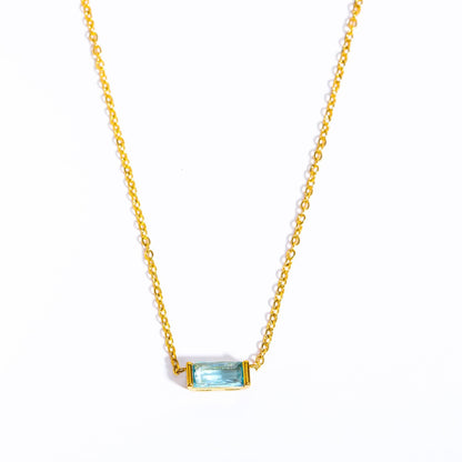 Natural Birth Stone Necklace - Twelve Months