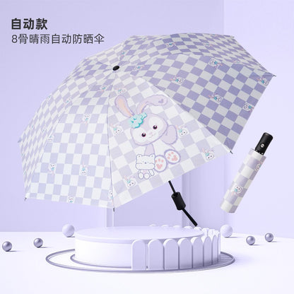 Fruit Umbrella with UV Protection - Sunscreen Automatic Triple Fold