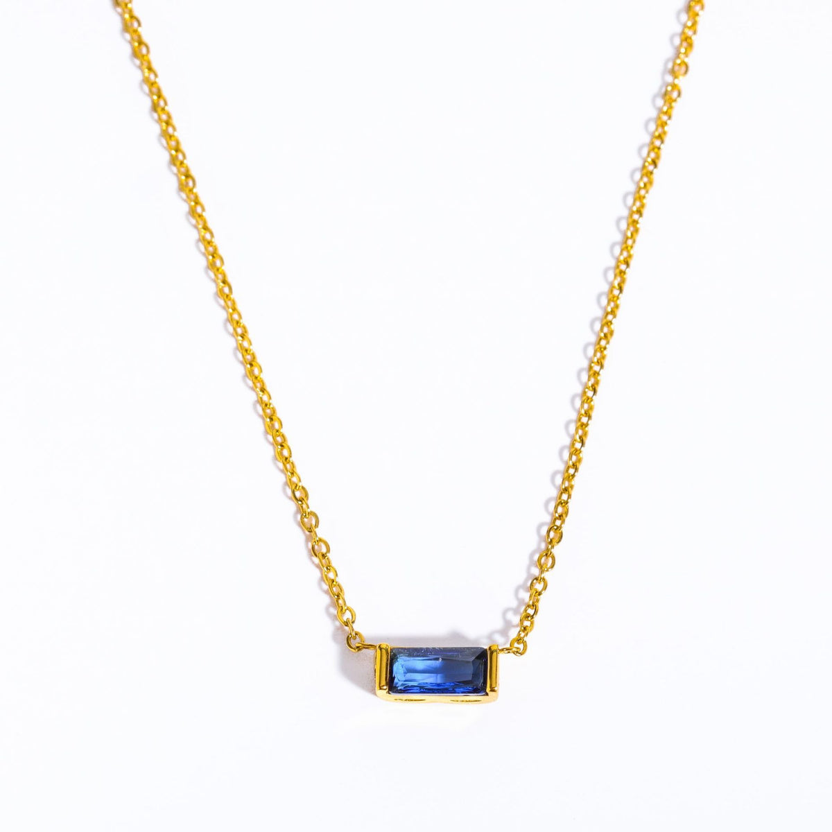 Natural Birth Stone Necklace - Twelve Months