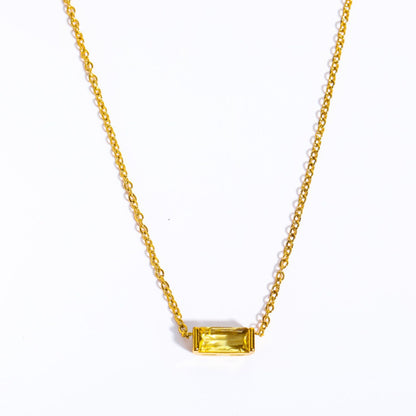 Natural Birth Stone Necklace - Twelve Months