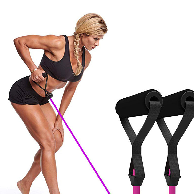 9-in-1 Color-Coded Push Up Board with Resistance Bands