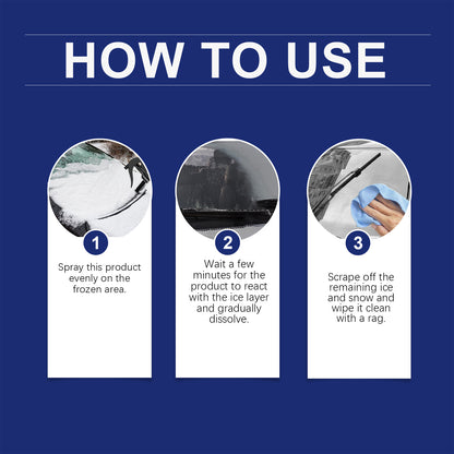 Car Windshield Defogging And Deicing Quick Snow Melt Spray