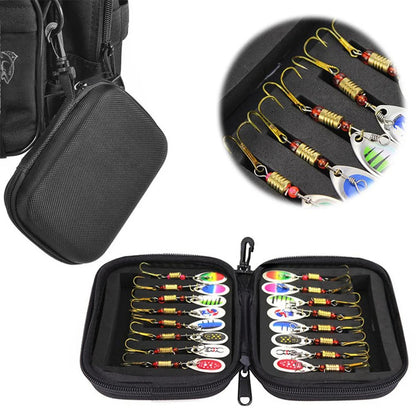 Metal Spoon Spinner Fishing Lure 16pcs Set Spoonbait Crankbaits Fishing Wobblers
