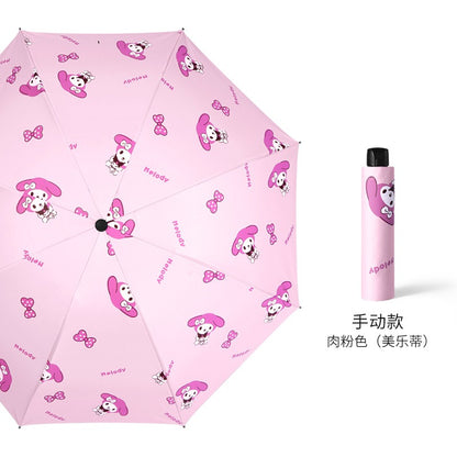 Fruit Umbrella with UV Protection - Sunscreen Automatic Triple Fold