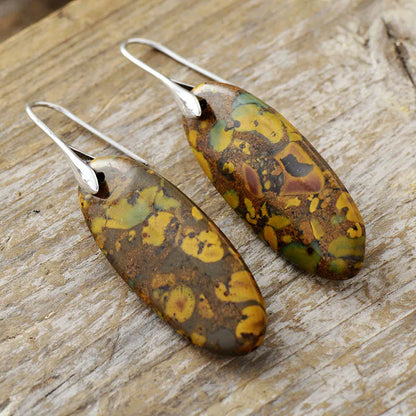 Natural Stone Dangle Earrings