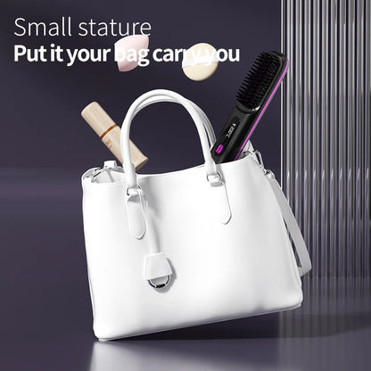 Home or Travel Wireless & Rechargeable Straightener, Digital Adjustable Styling Tool