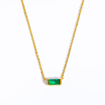 Natural Birth Stone Necklace - Twelve Months