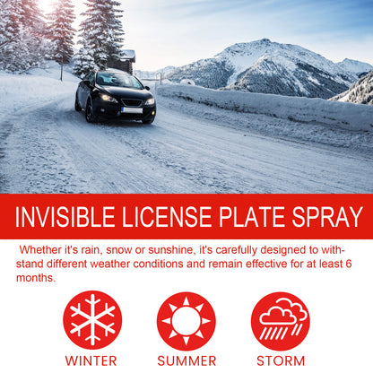 Invisible License Plate Spray, Long-Lasting And Effective Transparent Coating