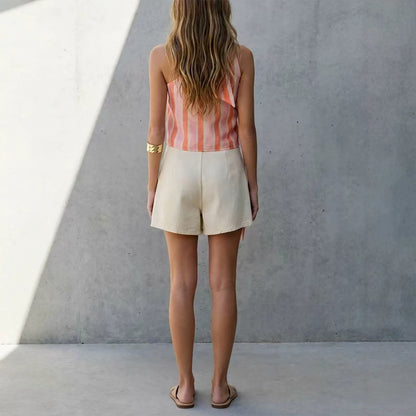 Striped Printed Top Bohemian