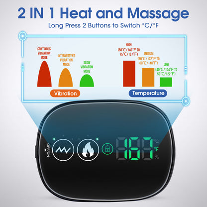 Smart Heated Shoulder Massager with Vibration