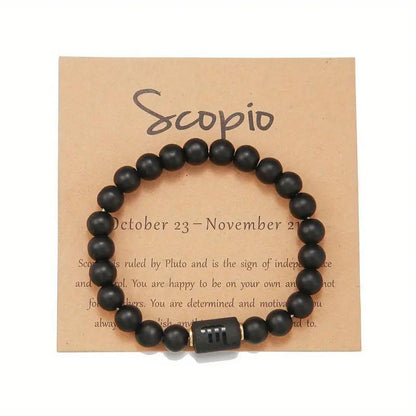 Natural Stone Beaded Tiger Eye Choose your Zodiac Sign | Attract Abundance Bracelet