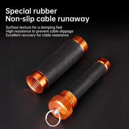 Aluminum Alloy Traction Rod – Anti-slip Rubber, Hook Line for Pulling / Knotting Fishing Tool