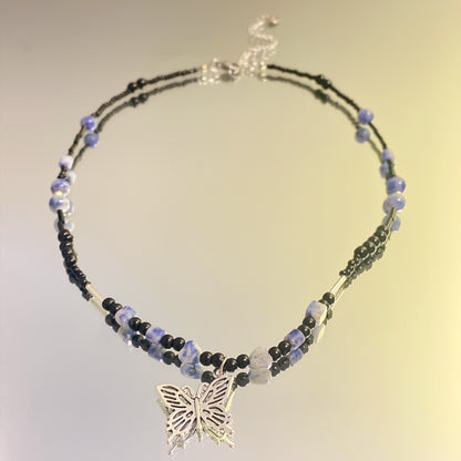 Natural Stone Beaded Necklace