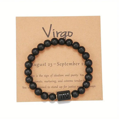 Natural Stone Beaded Tiger Eye Choose your Zodiac Sign | Attract Abundance Bracelet