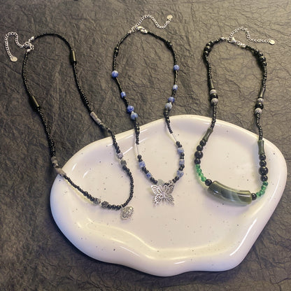 Natural Stone Beaded Necklace