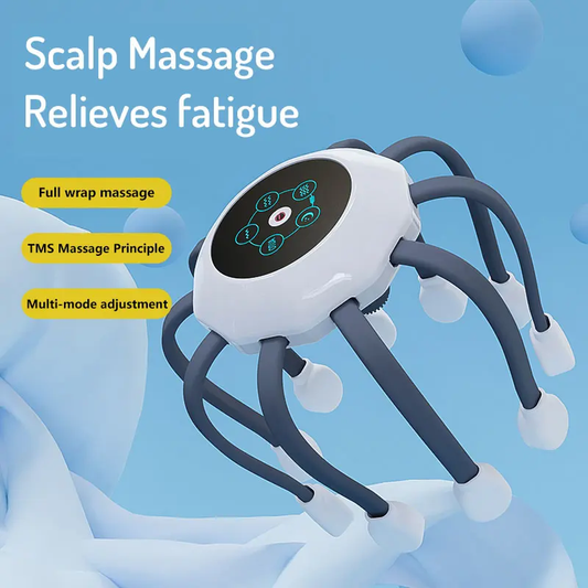 Soft Electric Silicone Scalp Massager