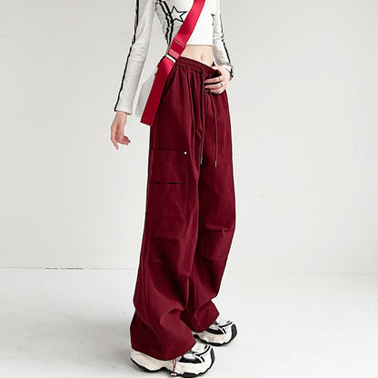 Cargo Wide Leg Pants Loose Straight Leg