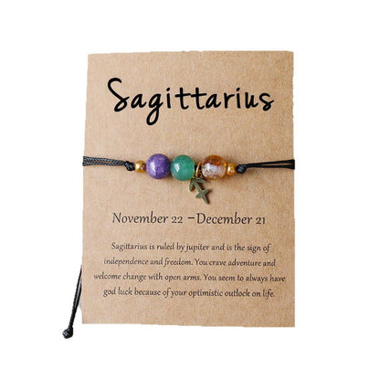 Natural Stone Beaded Tiger Eye Choose your Zodiac Sign | Attract Abundance Bracelet