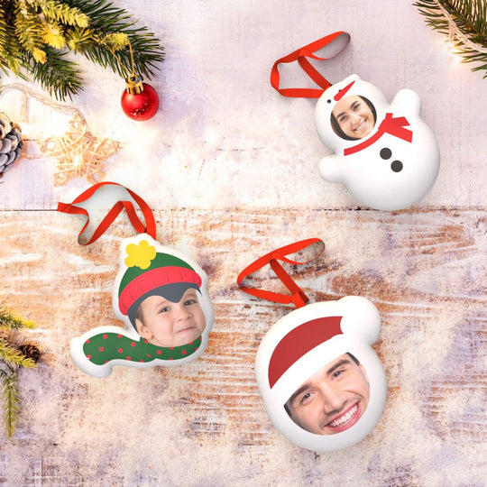 Custom Christmas Hanging Doll Ornaments Set of 3