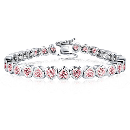 Sparkling Heart Zirconia Bracelet