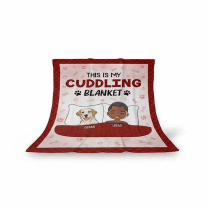 Cuddling Blanket  - Personalized Custom Fleece Blanket