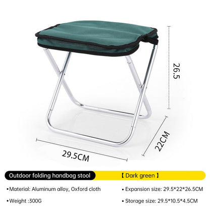 Outdoor Folding Ultra Light  Camping Chair Portable Bench Travel Self driving Camping Equipment