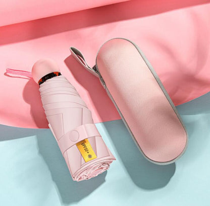 Small UV Umbrella Mini Pocket 5 Folding Waterproof