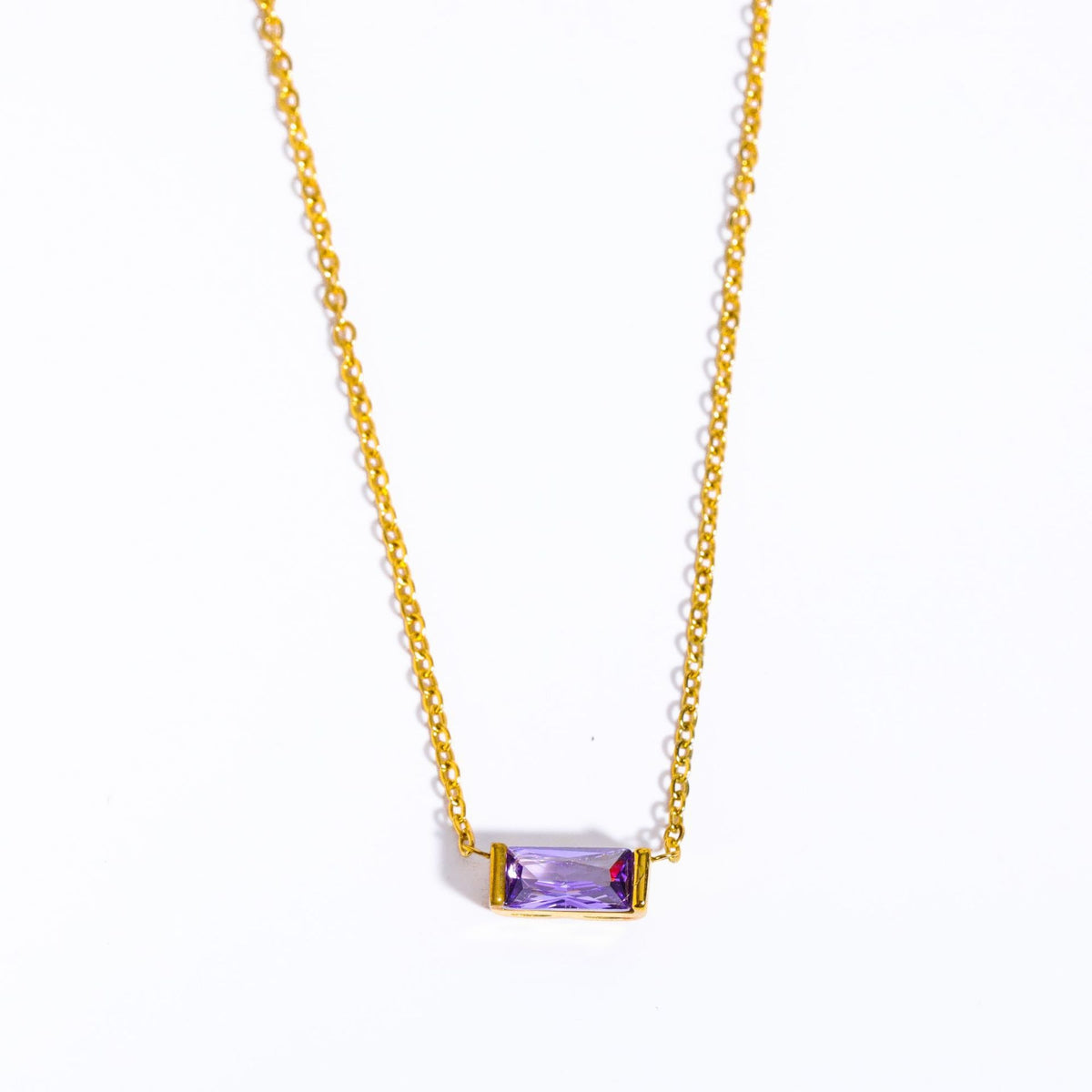 Natural Birth Stone Necklace - Twelve Months