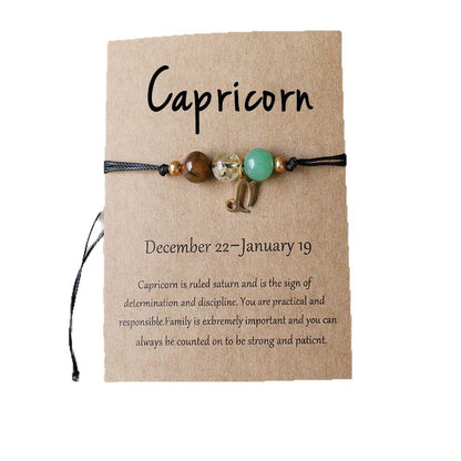 Natural Stone Beaded Tiger Eye Choose your Zodiac Sign | Attract Abundance Bracelet