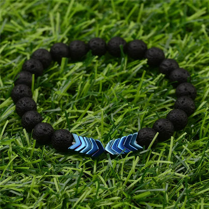 Sacred Arrow Bracelet Lava Stone | Attract Positive Energy