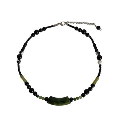 Natural Stone Beaded Necklace